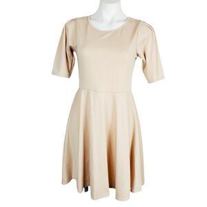 Miss 2 Day Beige Knit Dress Size Large